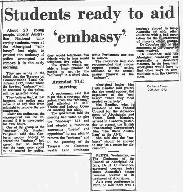 Canberra Times 20th July 1972
