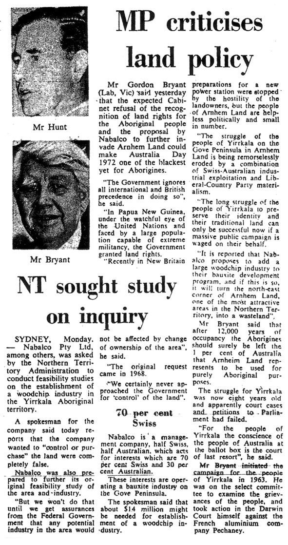 Canberra Times 25th January 1972