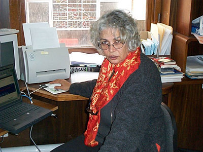Marcia in her office